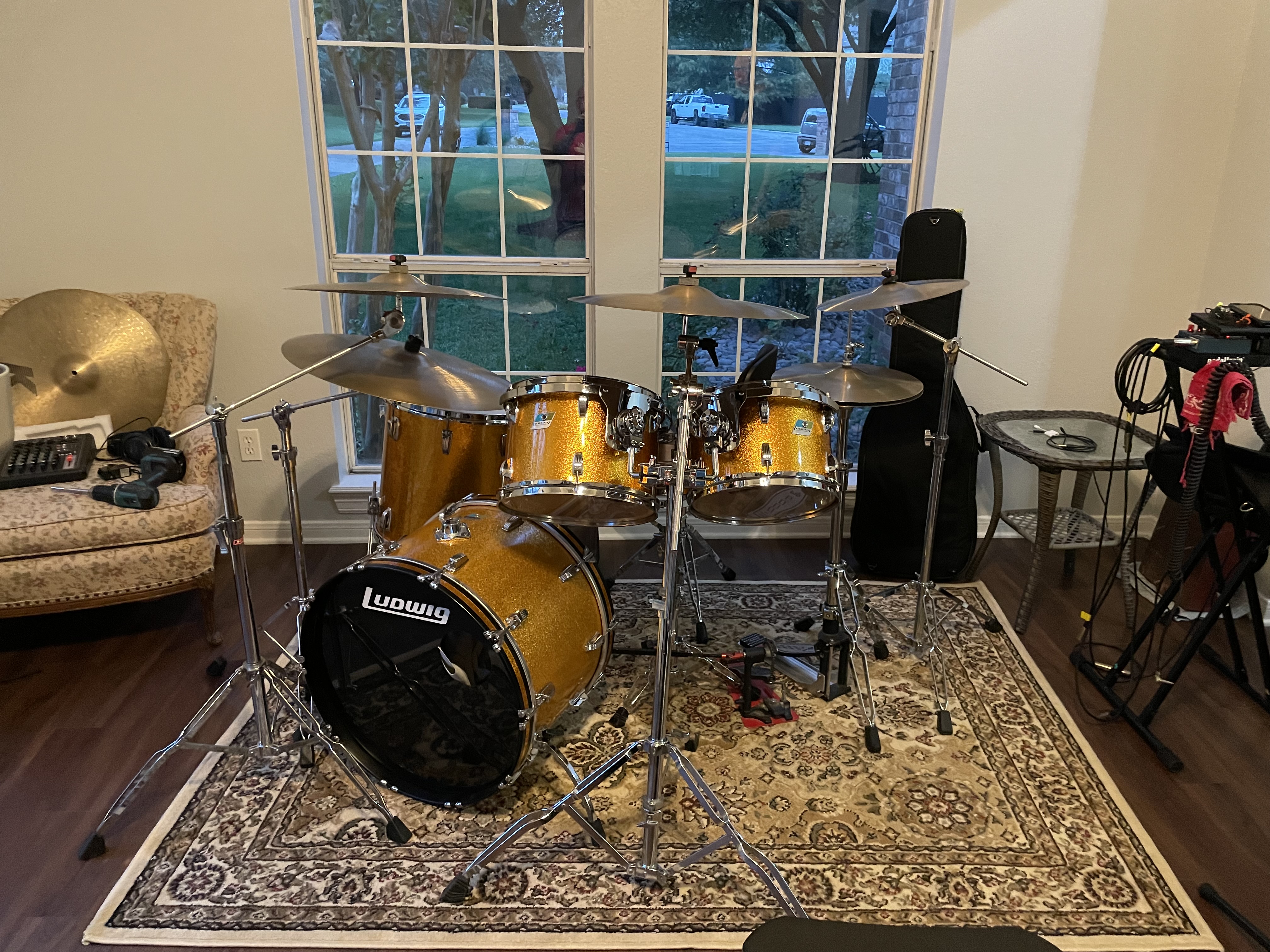 Ludwig Gold Sparkle kit