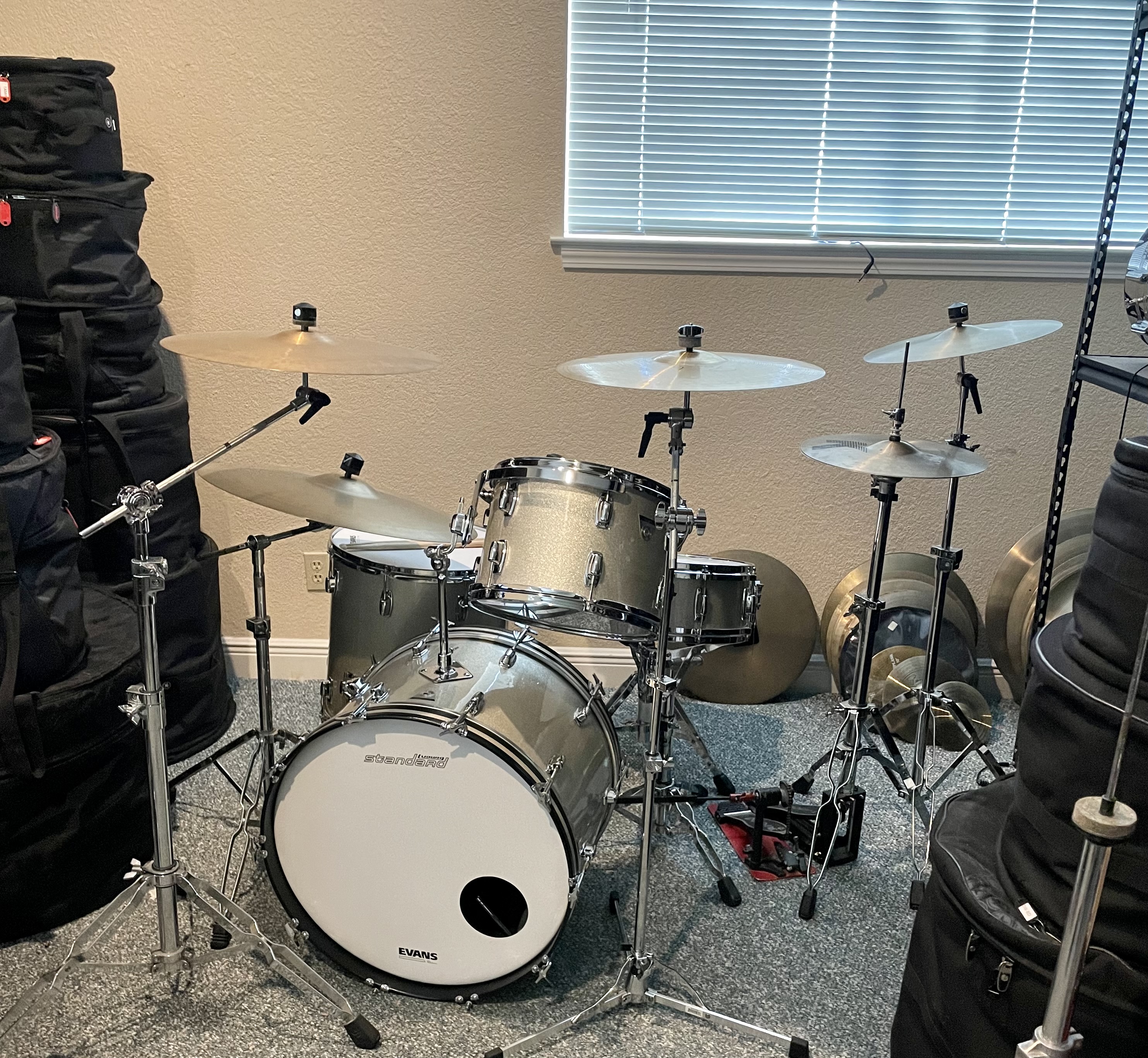 Ludwig Silver Mist kit