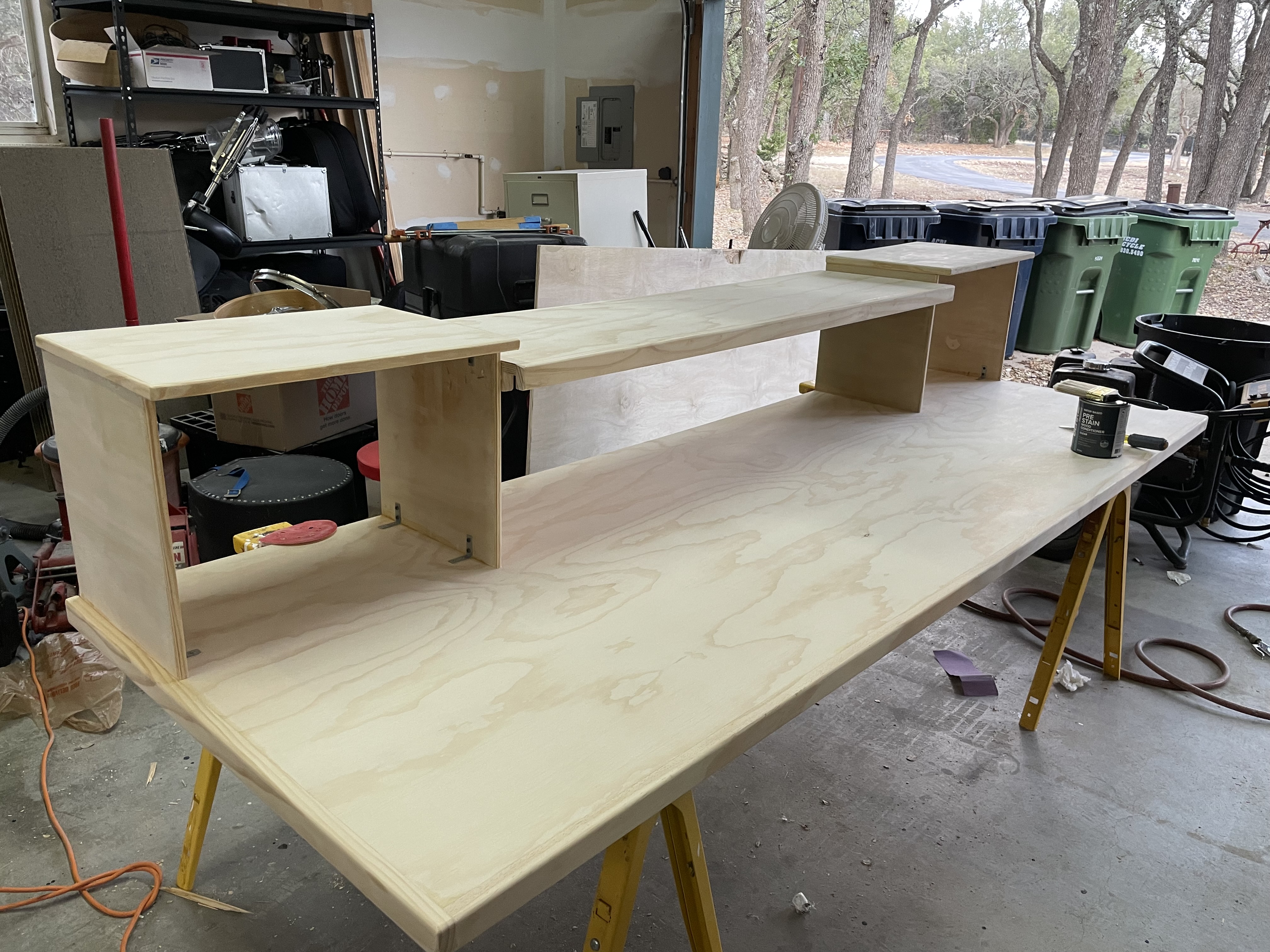 Studio desk and control area
